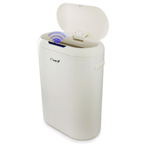 13 Gallon Automatic Sensor Hands Free Round Top Trash Can