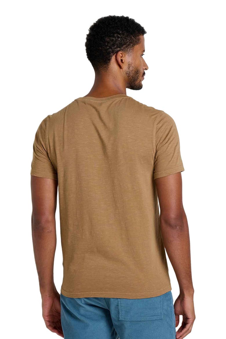 Men's Primo Short Sleeve Crew Embroidered, Alternate, color, Honey Brown Smile Embroidery