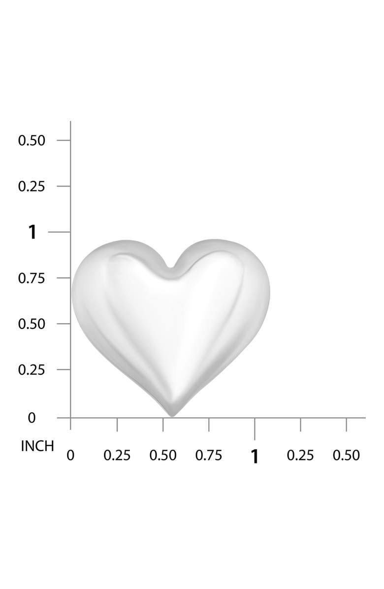Christian Siriano New York Heart Button Stud Earrings, Alternate, color,