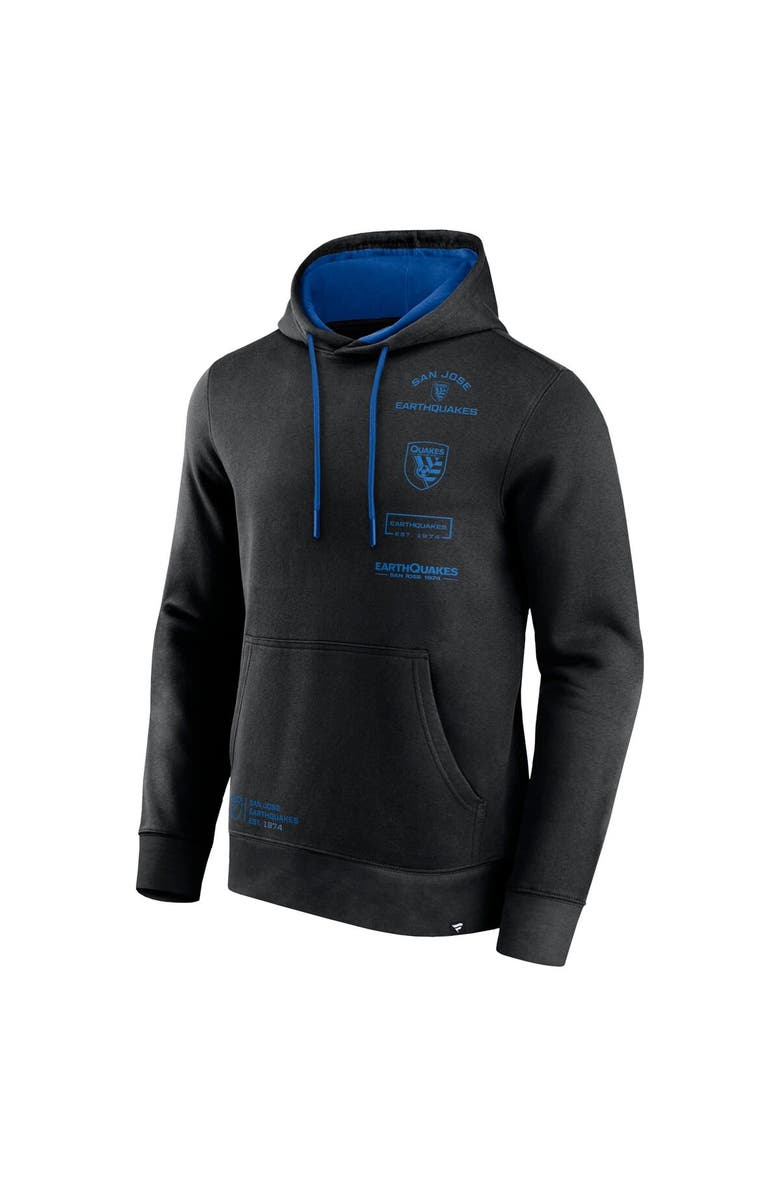 FANATICS Men's Fanatics Branded Black San Jose Earthquakes Halftime Pullover Hoodie, Alternate, color, 
