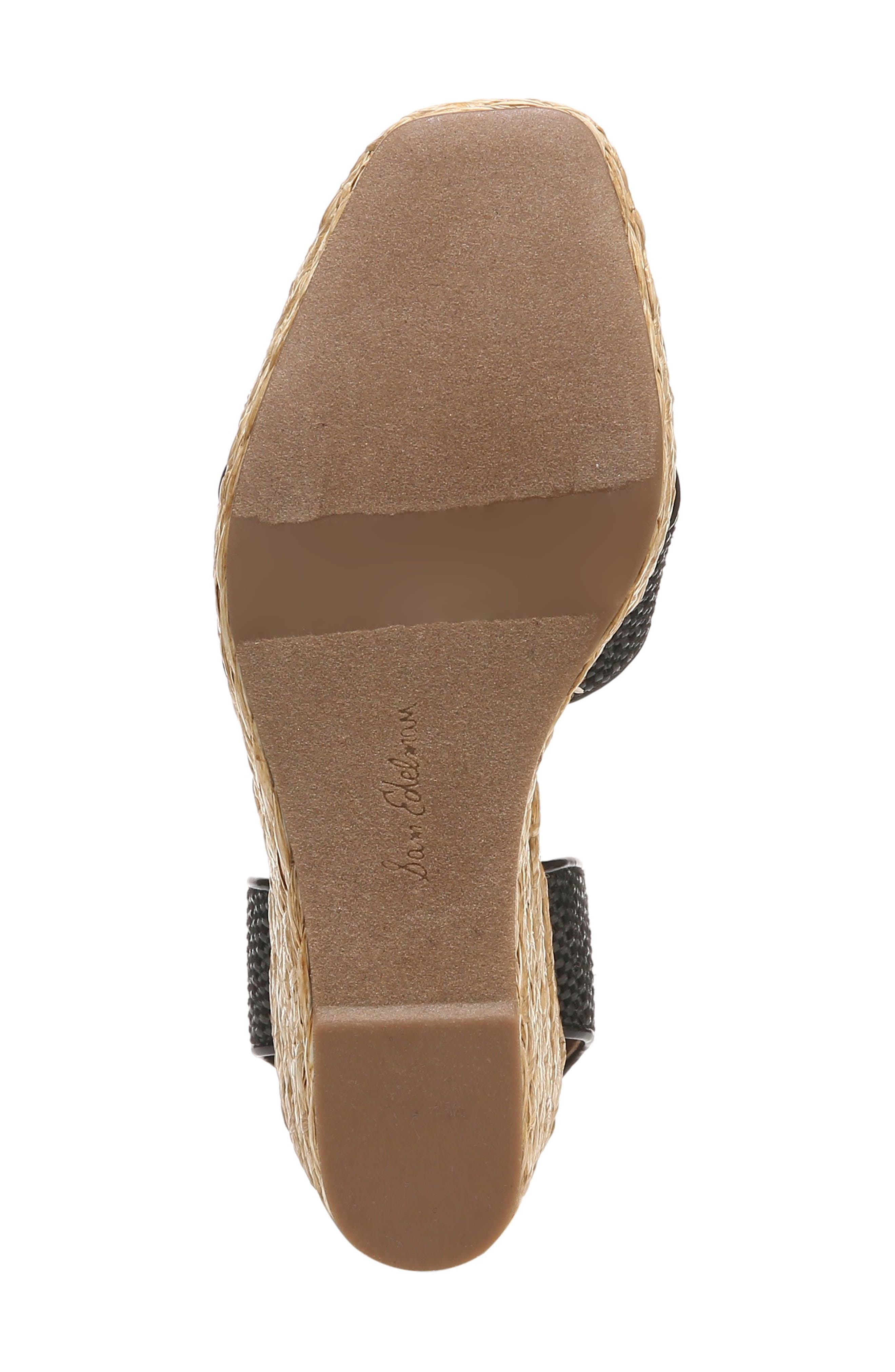 Sam Edelman Vaughn Ankle Wrap Espadrille Platform Wedge Sandal, Alternate, color, 