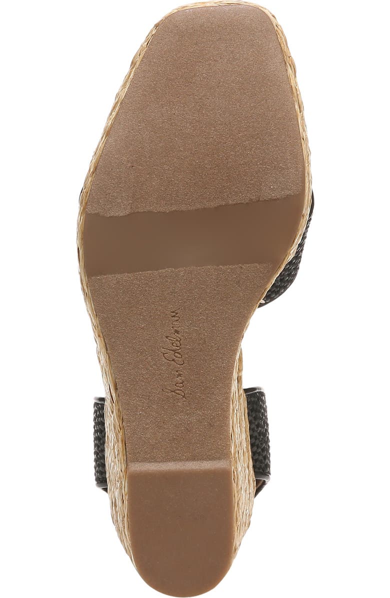 Sam Edelman Vaughn Ankle Wrap Espadrille Platform Wedge Sandal, Alternate, color,