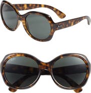 Ray-Ban Round Glamour 56mm Polarized Sunglasses