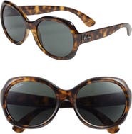 Ray-Ban Round Glamour 56mm Polarized Sunglasses