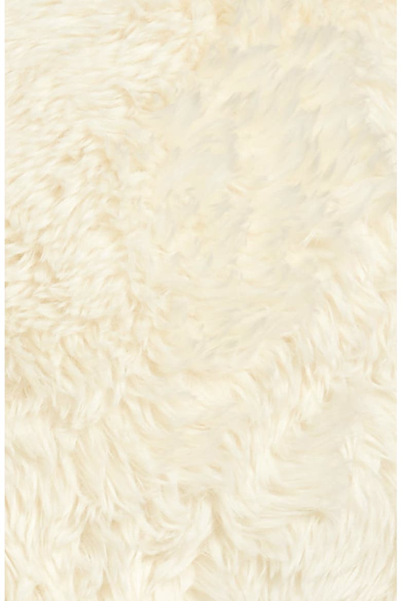 Shaggy Faux Fur Lounge Pillow, Alternate, color, IVORY
