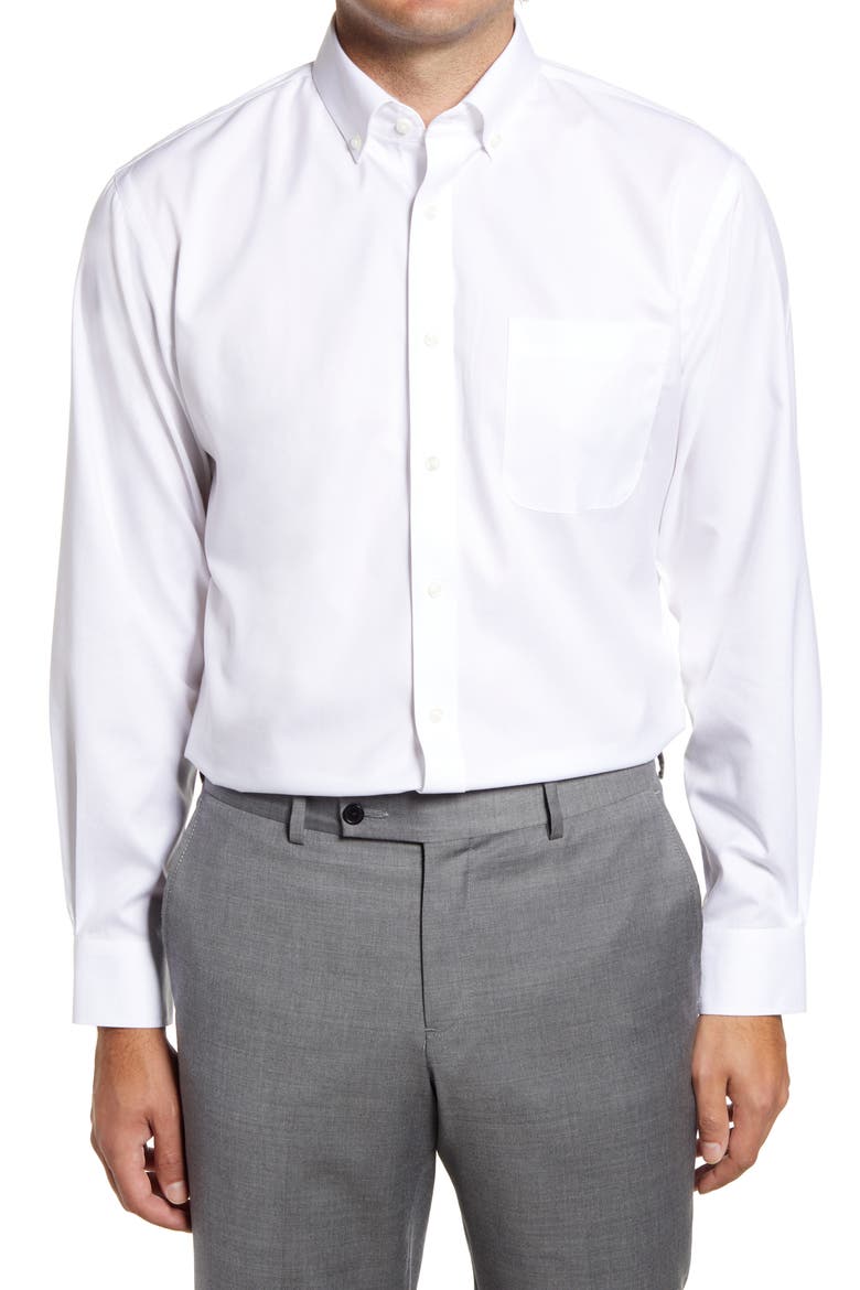 3-Pack Traditional Fit Non-Iron Dress Shirt, Main, color, WHITE