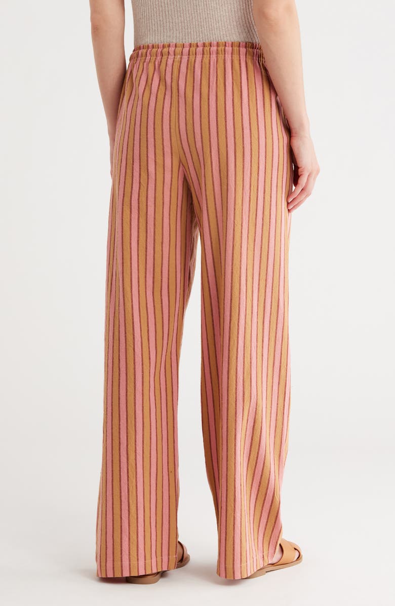RDI Stripe Wide Leg Pants, Alternate, color, Terracotta