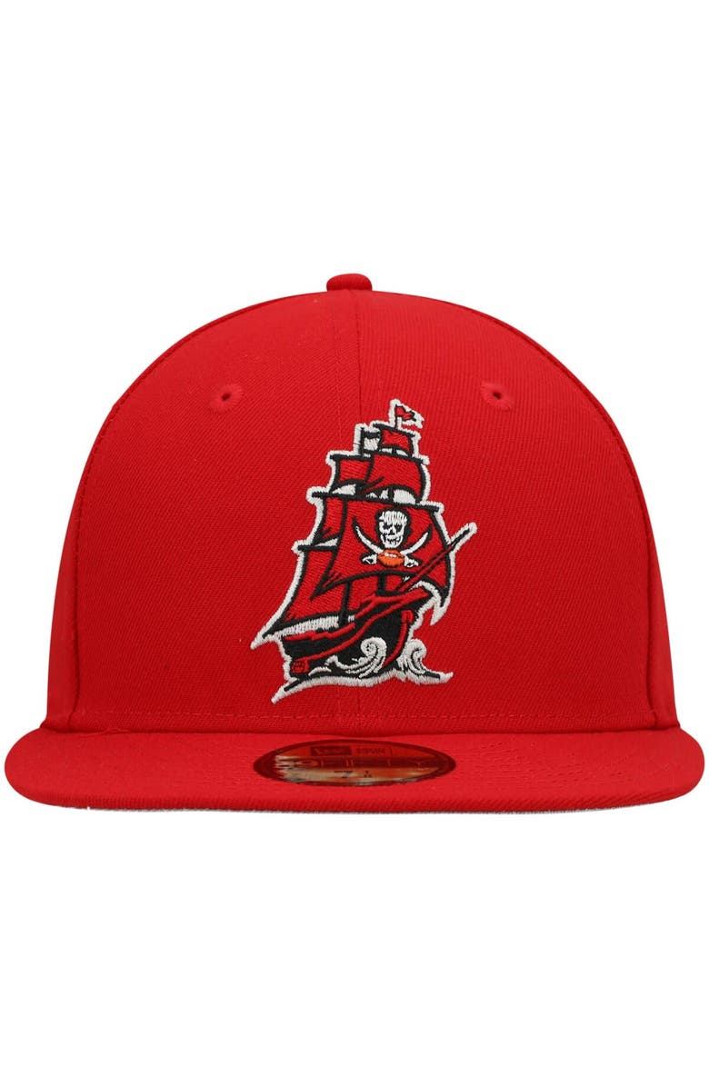 New Era Men's New Era Red Tampa Bay Buccaneers Omaha 59FIFTY Fitted Hat, Alternate, color,