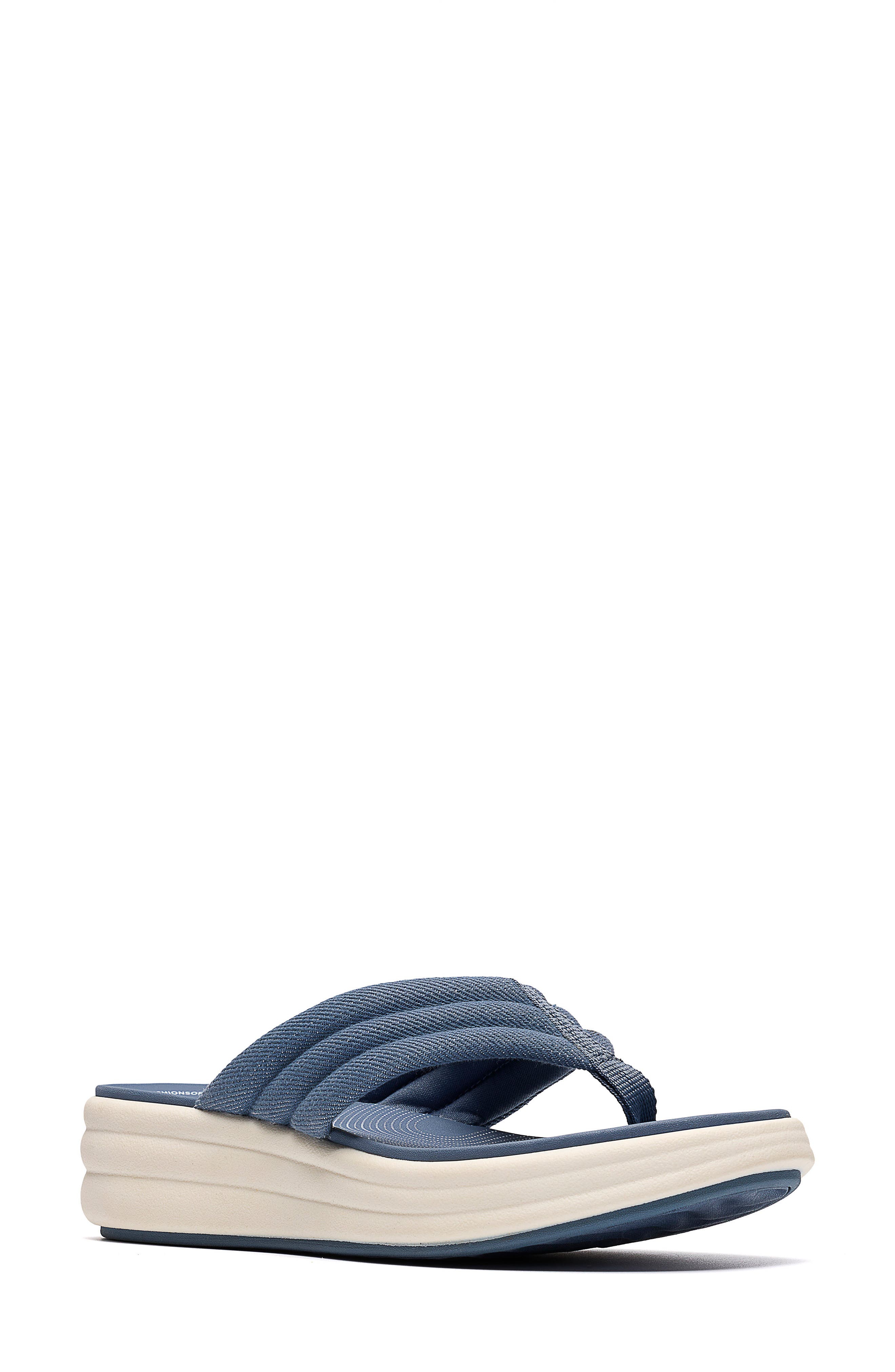 Clarks® Drift Carmen Wedge Flip Flop
