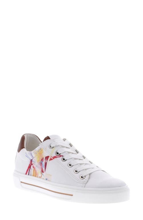 ara Camden Sneaker in White Decasa Print 