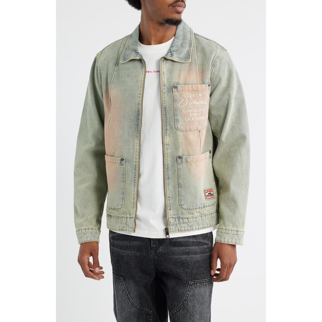 CRIMINAL DAMAGE Club 1991 Denim Jacket in Dirty Blue  product