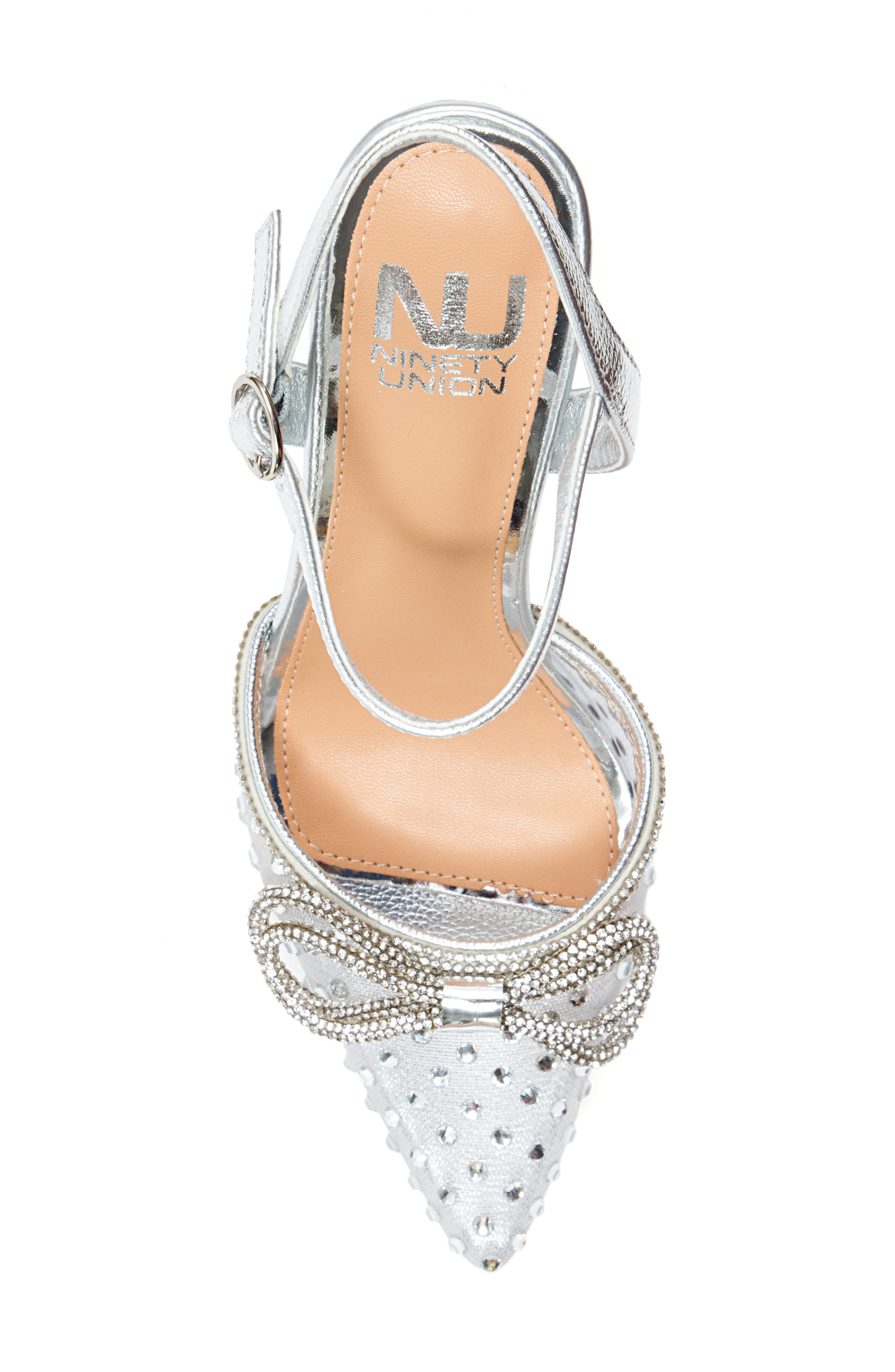NINETY UNION Gloria Embellished Pump, Alternate, color, Silver