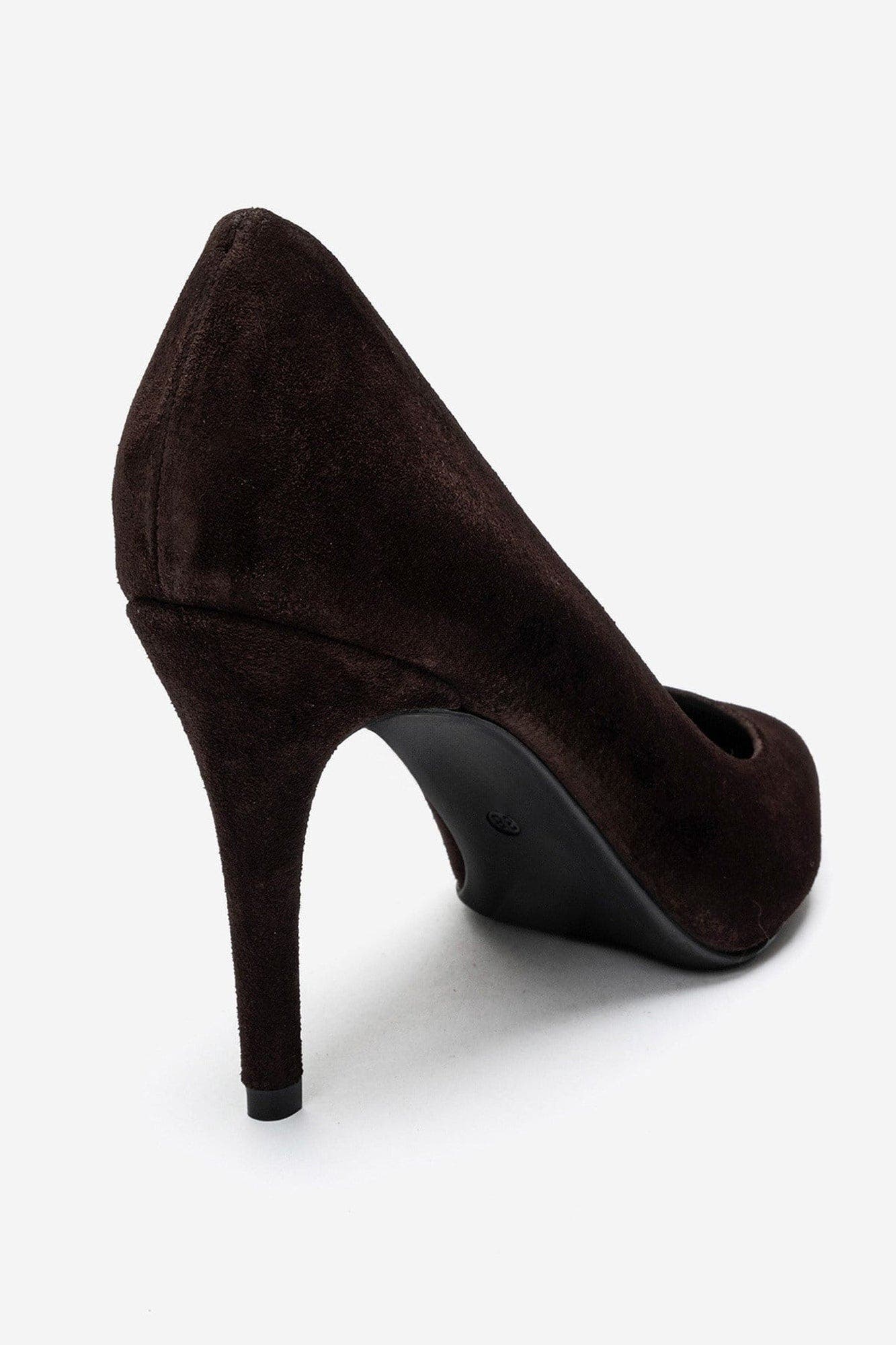 Moriel Leather Stiletto Pump, Alternate, color, Brown Suede