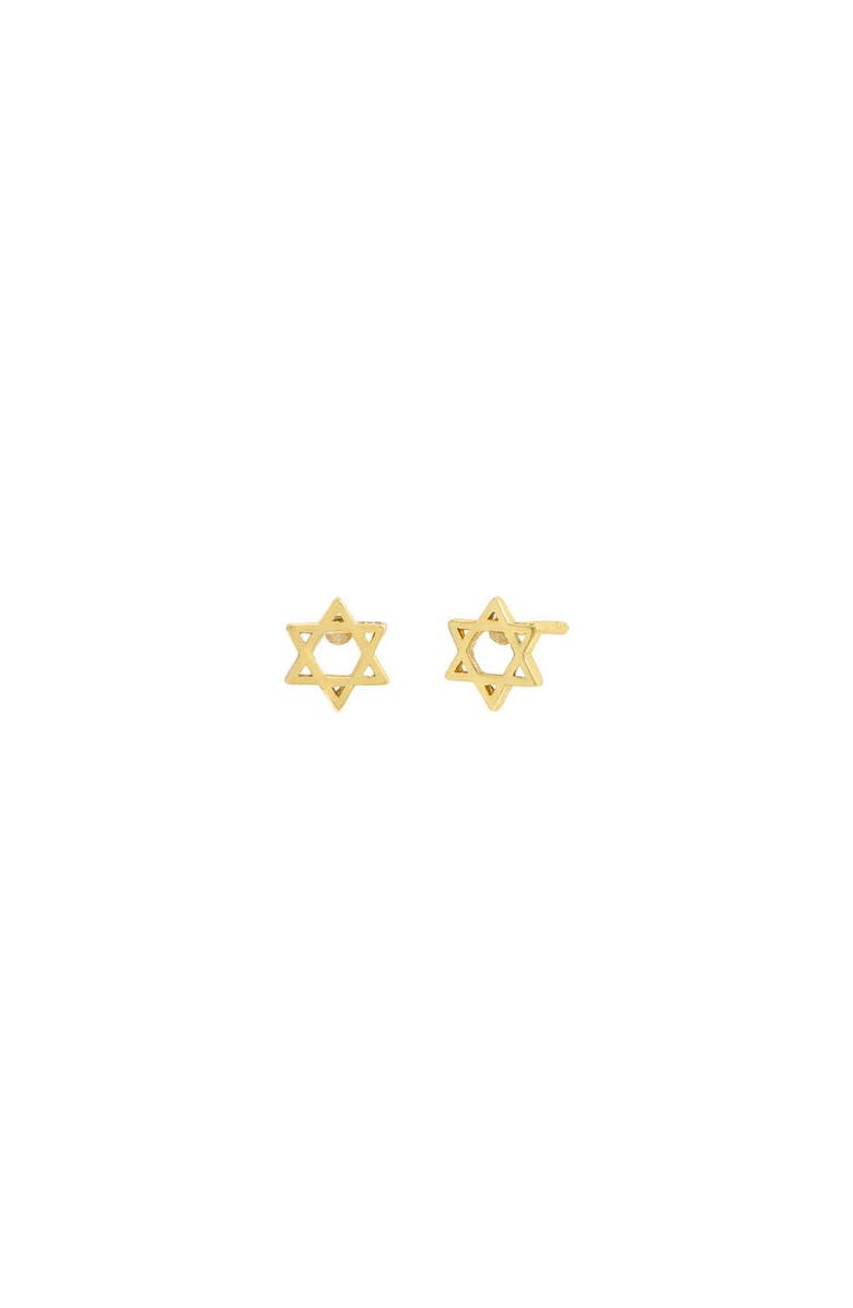 BY ADINA EDEN Solid Star Of David Stud Earring, Main, color, 