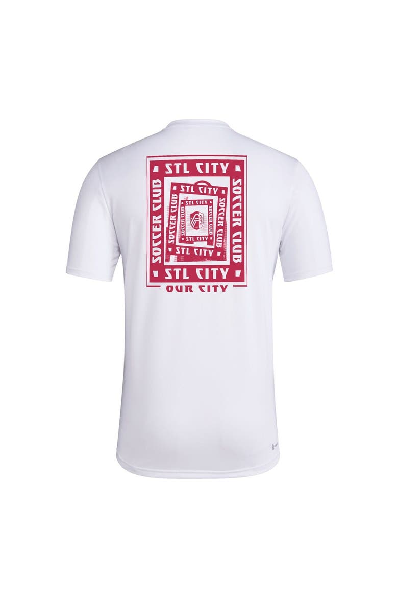 Men's adidas White St. Louis City SC Local Wrap T-Shirt, Alternate, color, White