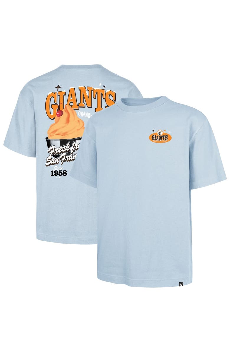 '47 Men's '47 Light Blue San Francisco Giants Ice Cream Parlor Foundation T-Shirt, Main, color, Light Blue