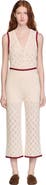 SANDRO Crochet-look knit trousers