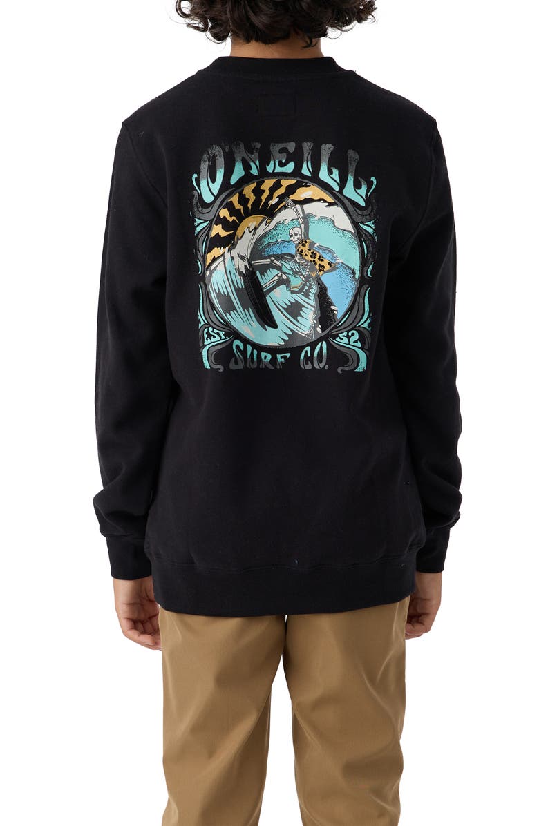 O'Neill Kids' Fifty Two Long Sleeve Graphic Sweatshirt, Alternate, color, 