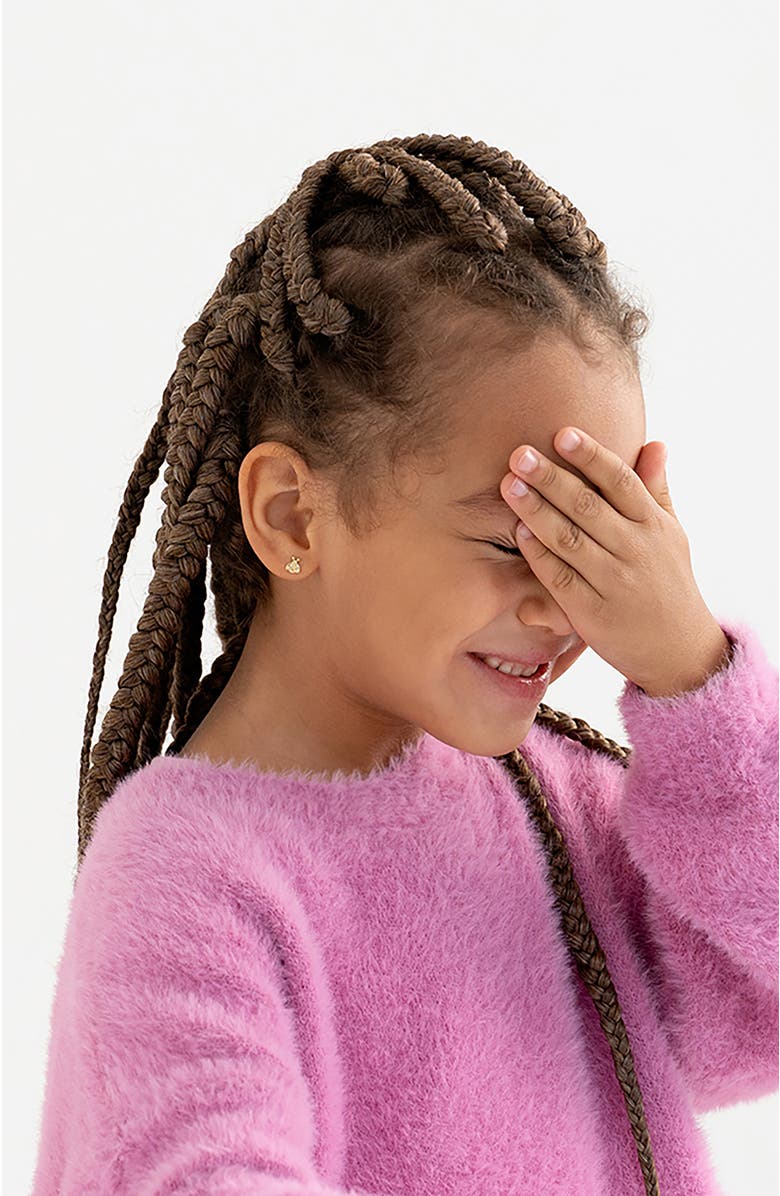 In Season Jewelry 14k Cubic Zirconia Ladybug Earrings, Alternate, color, Gold