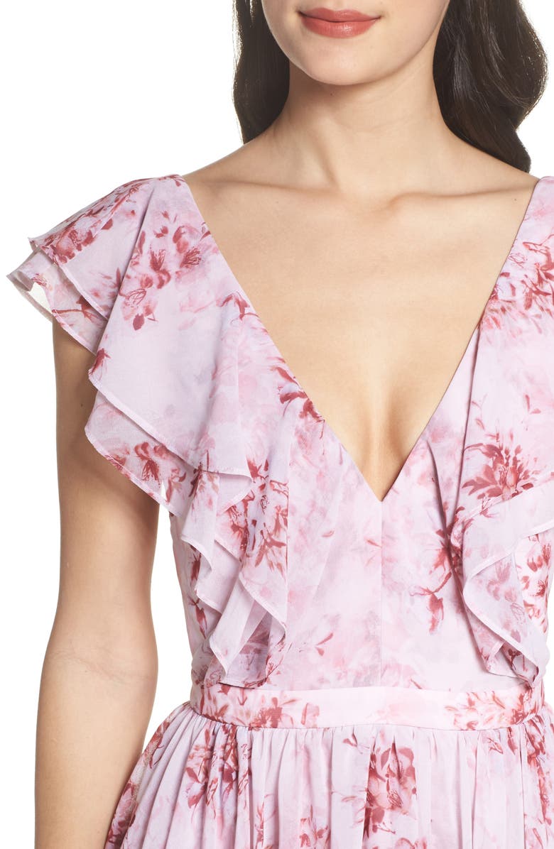 Fame and Partners Edy Floral Georgette Dress, Alternate, color, 