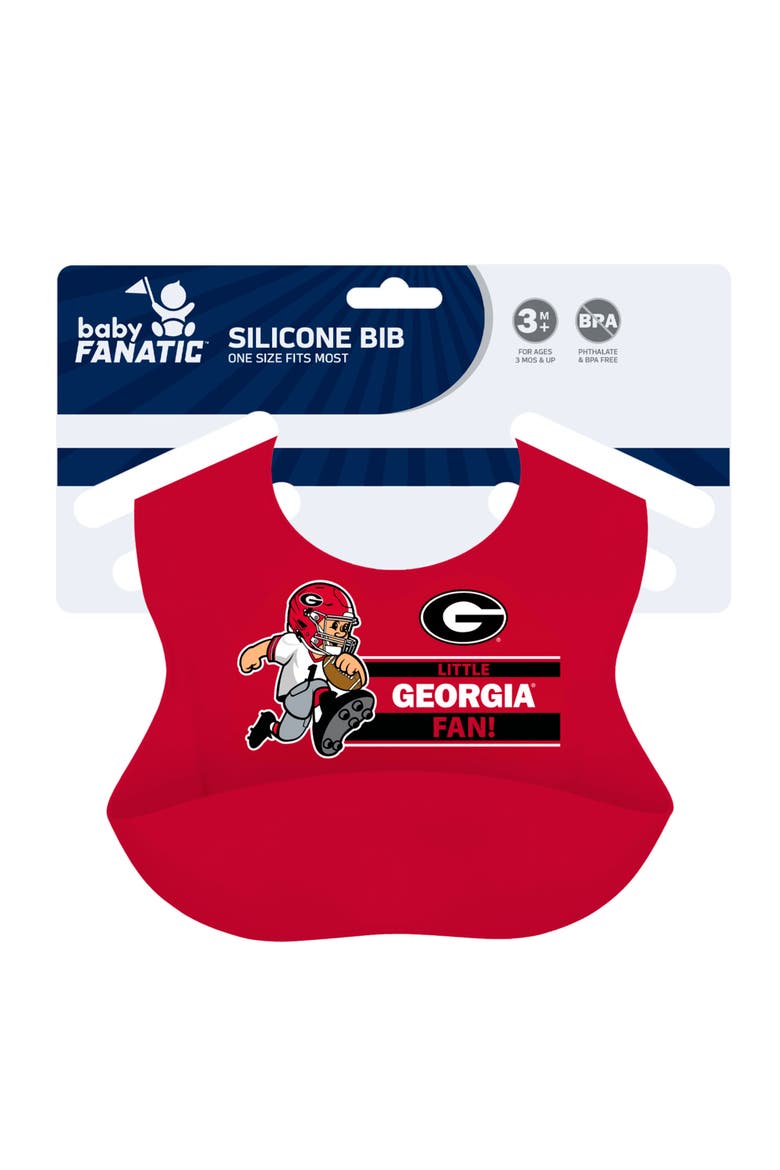 Georgia Bulldogs - NCAA Silicone Bib, Alternate, color, Red