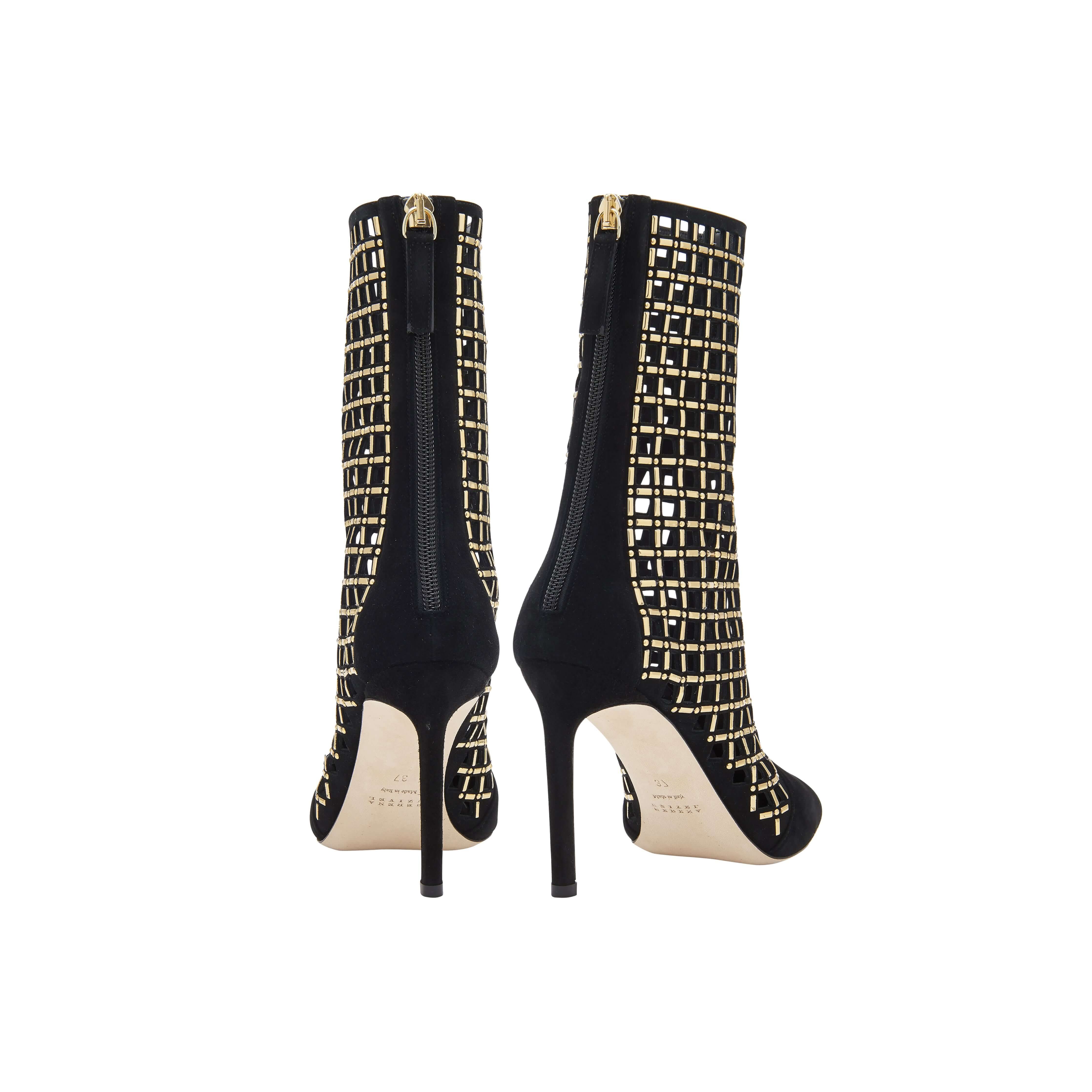 Elora Black High-Heel Ankle Boot, Alternate, color, Black