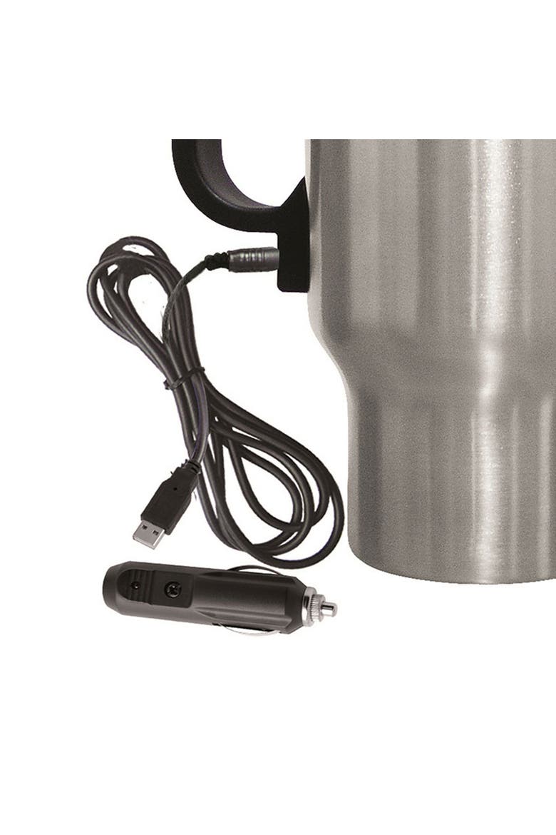 Electric Coffee Mug with Wire Car Plug, Alternate, color, Black
