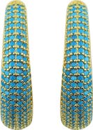 Panacea Pavé Crystal Hoop Earrings