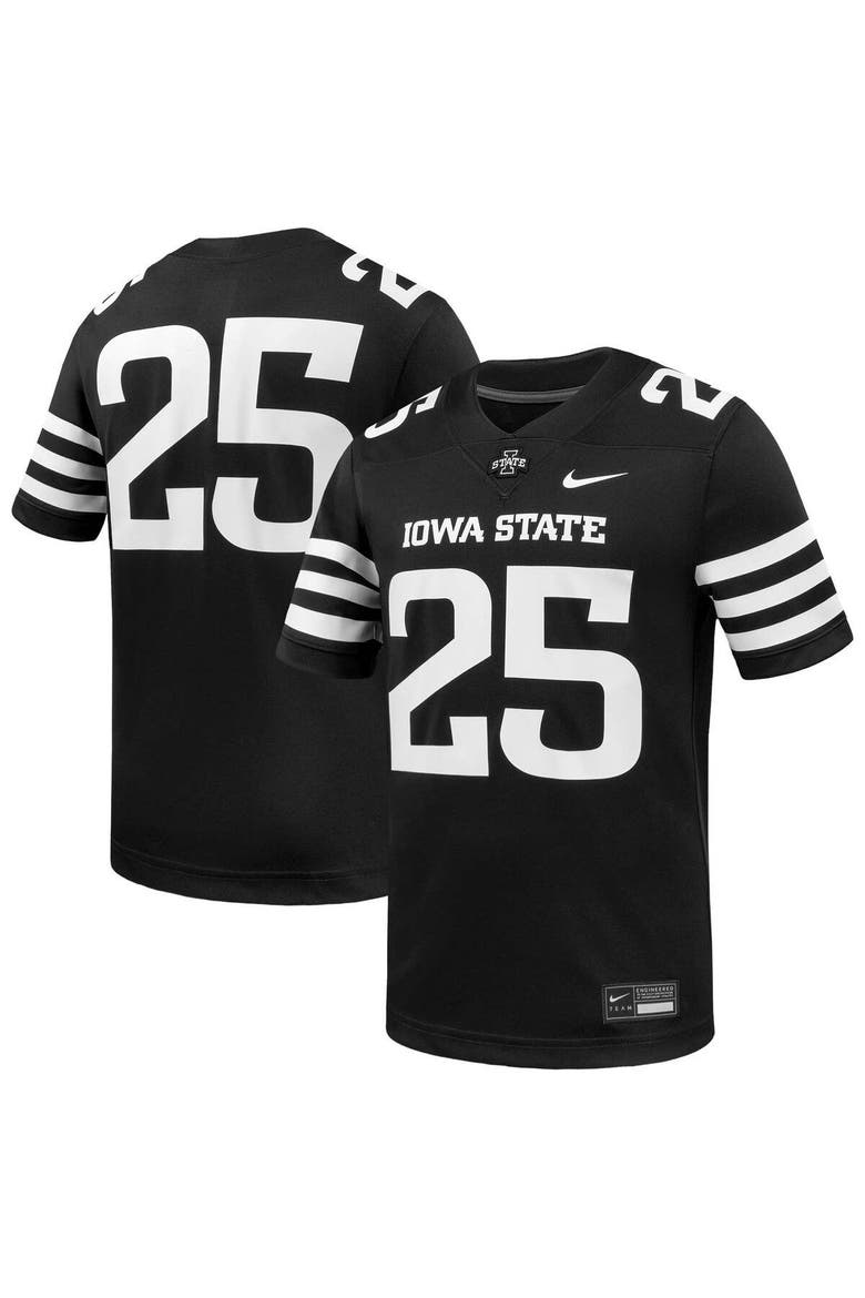 Men's Nike #1 Black Iowa State Cyclones Untouchable Replica Game Jersey, Main, color, Black