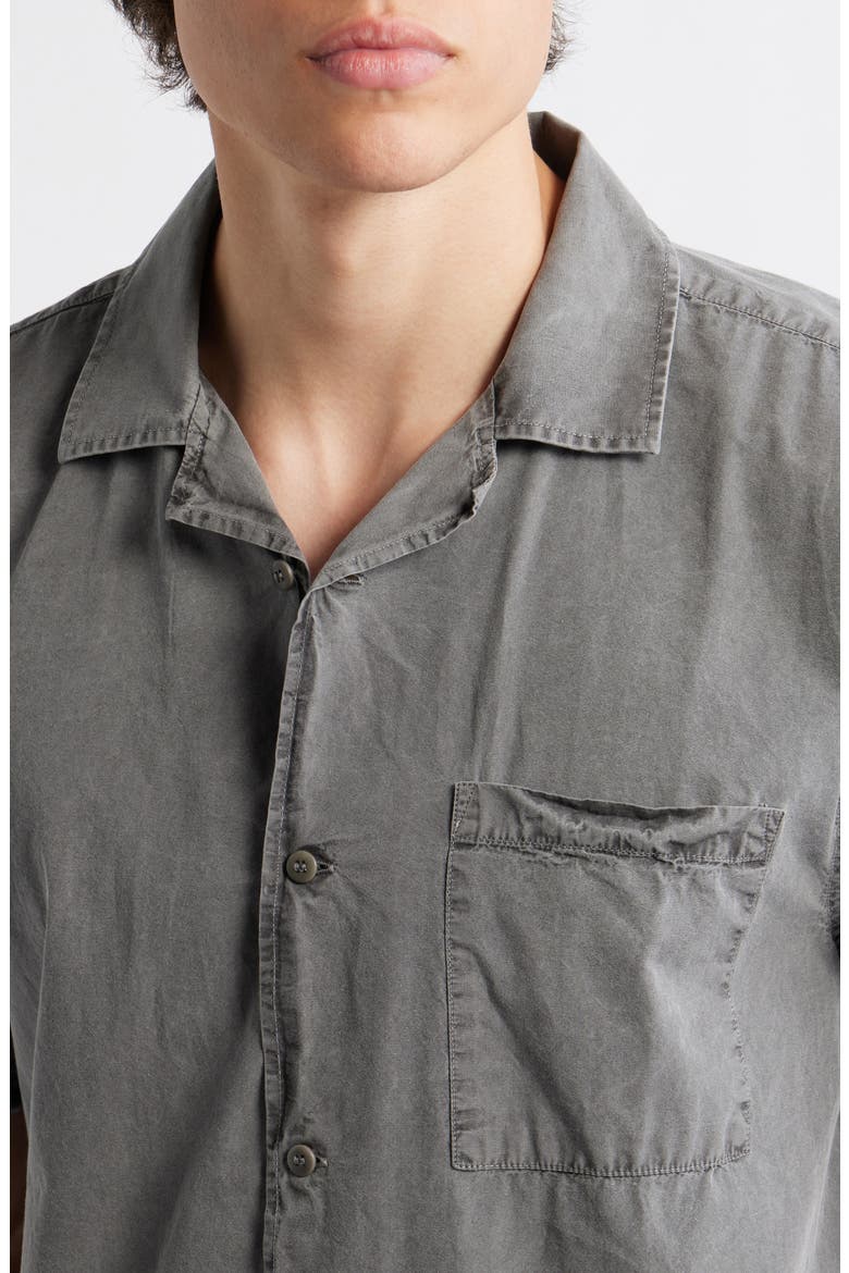 Air Cotton Camp Shirt, Alternate, color, SLATE