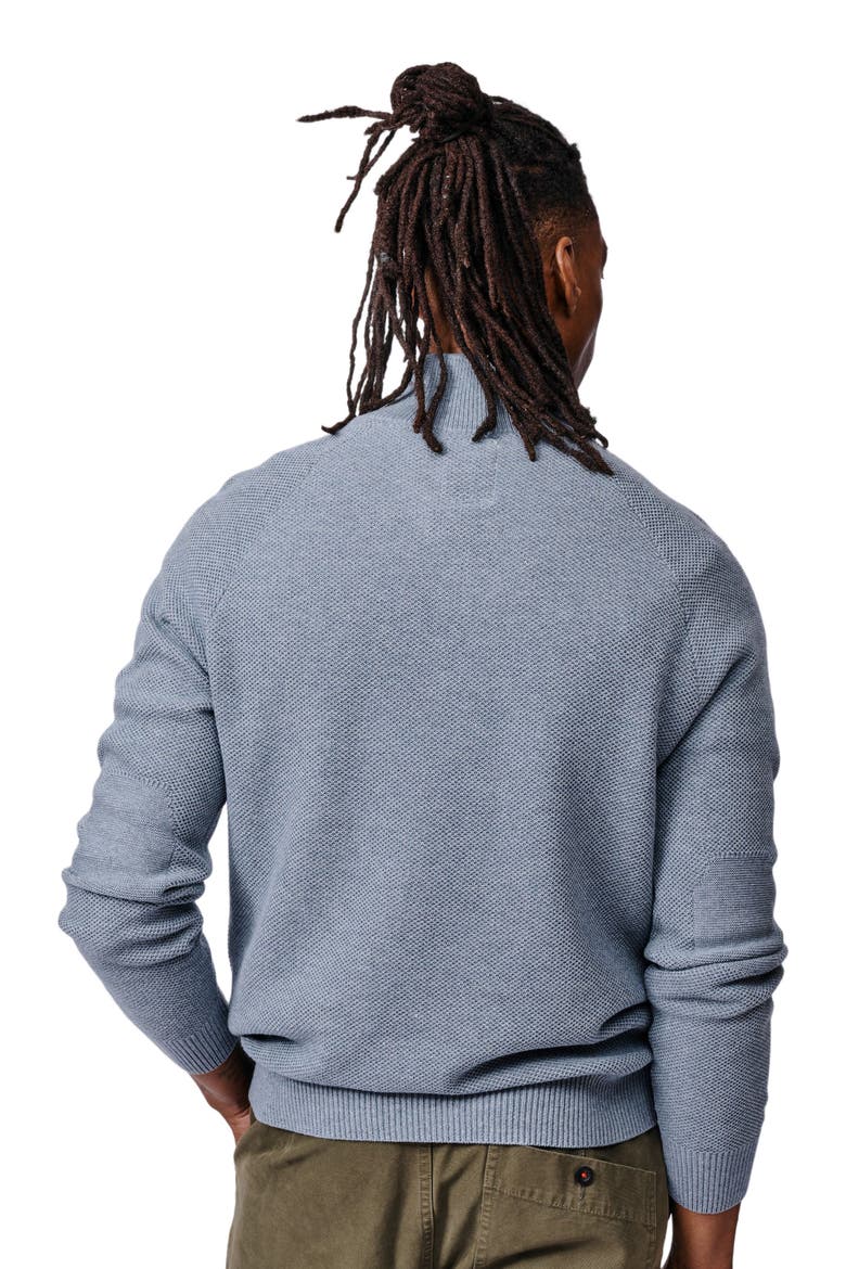 Owmby Long Sleeve Zip Neck Jumper, Alternate, color, Pale Bliue