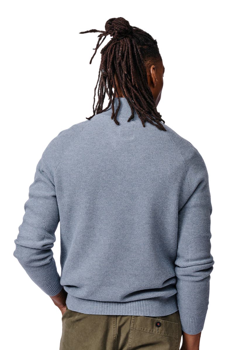 Aubin Owmby Long Sleeve Zip Neck Jumper, Alternate, color, Pale Bliue