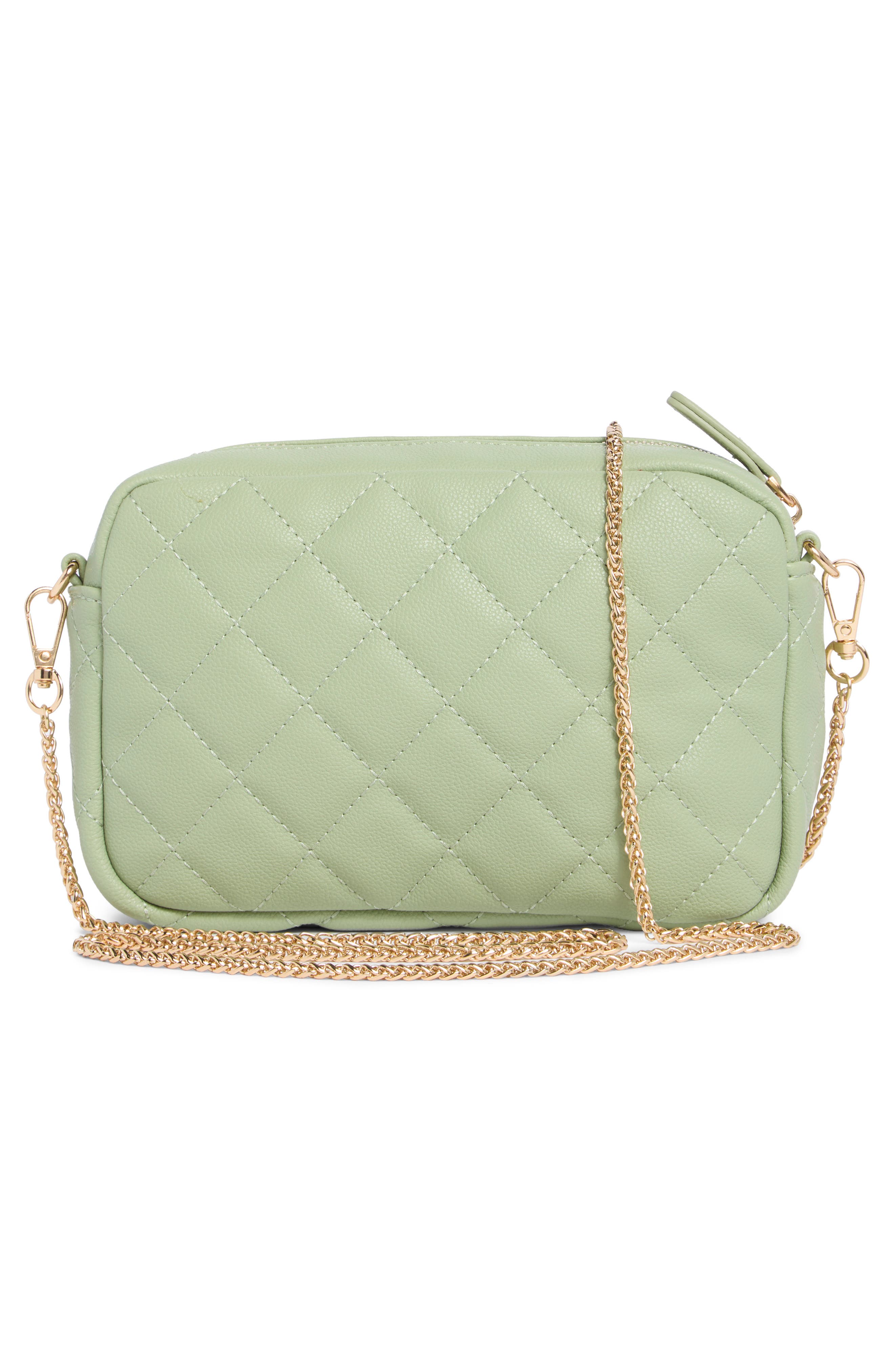 Quilted Crossbody Bag, Alternate, color, SAGE