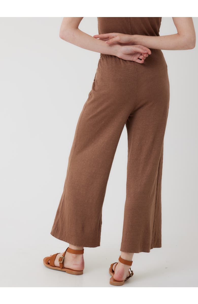 Majestic Filatures Stretch Linen HD Wide Leg Pant, Alternate, color, Moccha