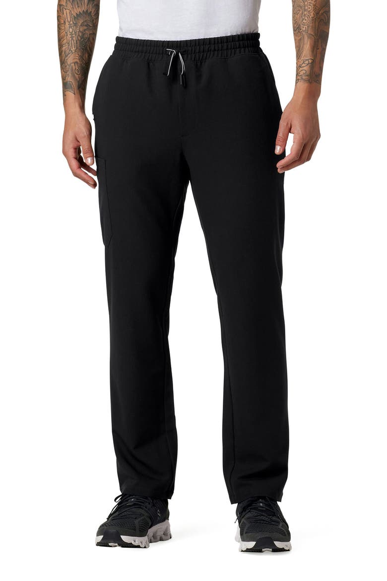Rhodes Men's 7-Pocket Straight Leg Scrub Pant, Alternate, color, Black