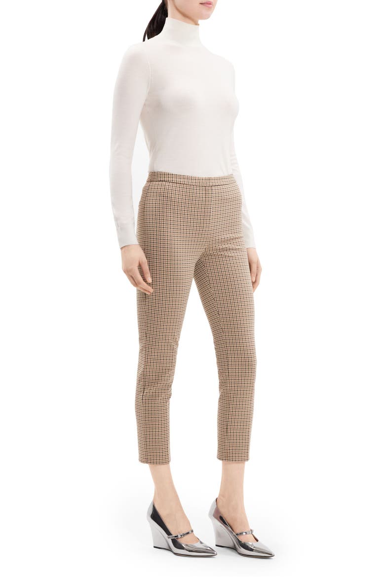 Check Slim Crop Pants, Alternate, color, MULTI - Q1G