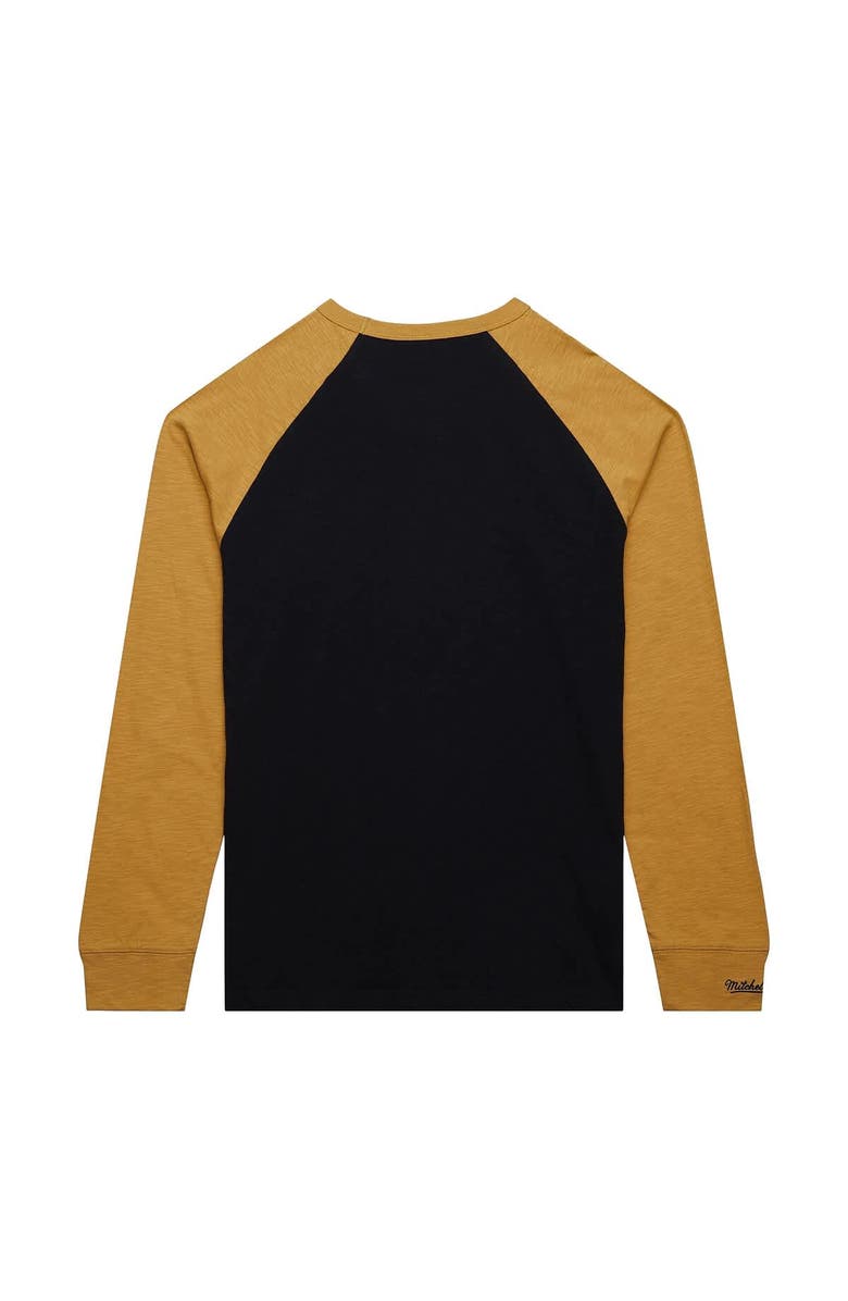 Mitchell & Ness Men's Mitchell & Ness  Black/Gold Vegas Golden Knights Legendary Slub Raglan Long Sleeve T-Shirt, Alternate, color, Black