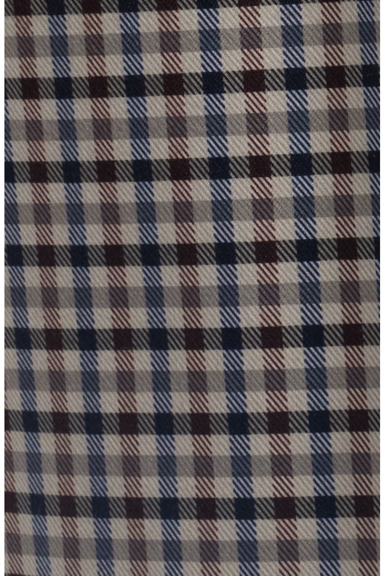 Check Flannel Trench Coat, Alternate, color, MINI TWILL PLAID PRINT FLANNEL