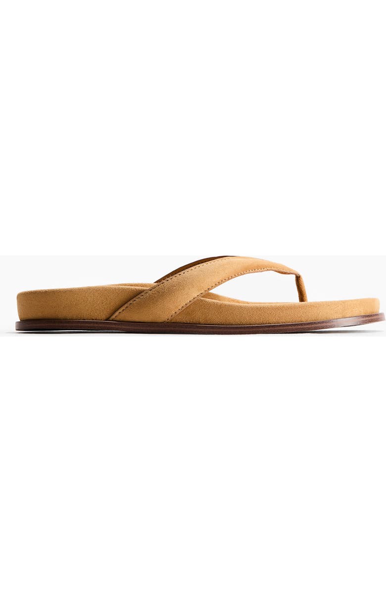 H&M Footbed Flip-flops, Alternate, color, Mustard Yellow
