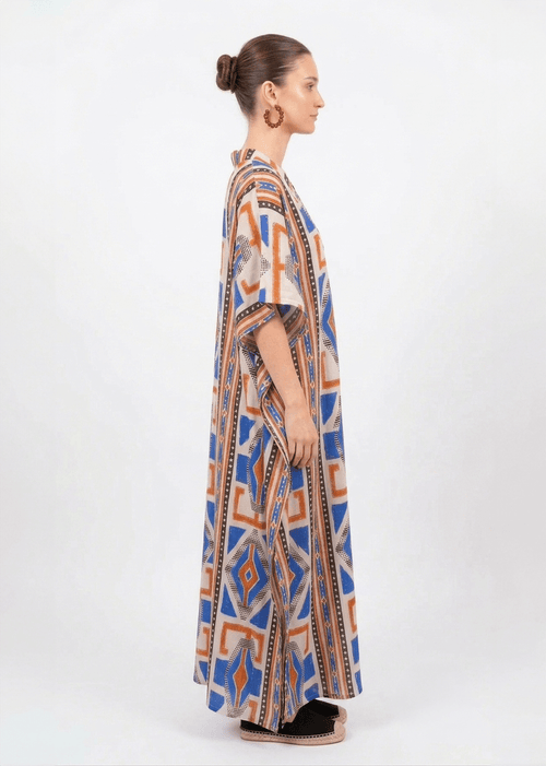 Guadalupe Design Imani Kaftan In Multi