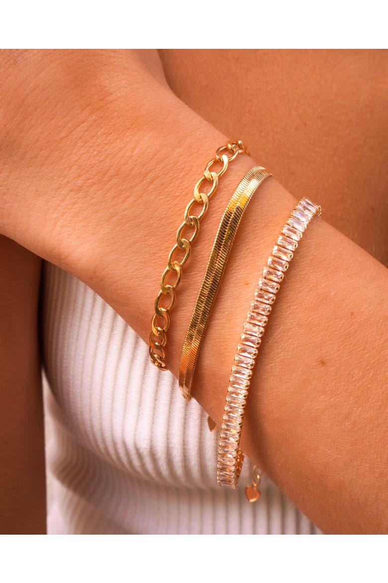 Bellini Bracelet, Alternate, color, Gold