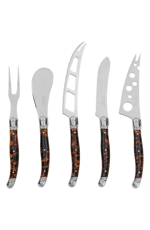 Artisan 5-Piece Assorted Laguiole Cheese Knives