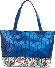 PATRIZIA LUCA Two Tone Geo Tote Bag
