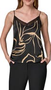 Donna Karan New York Print Sheer Trim Camisole