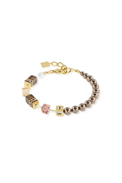 Geocube Precious Fusion Pearls Bracelet