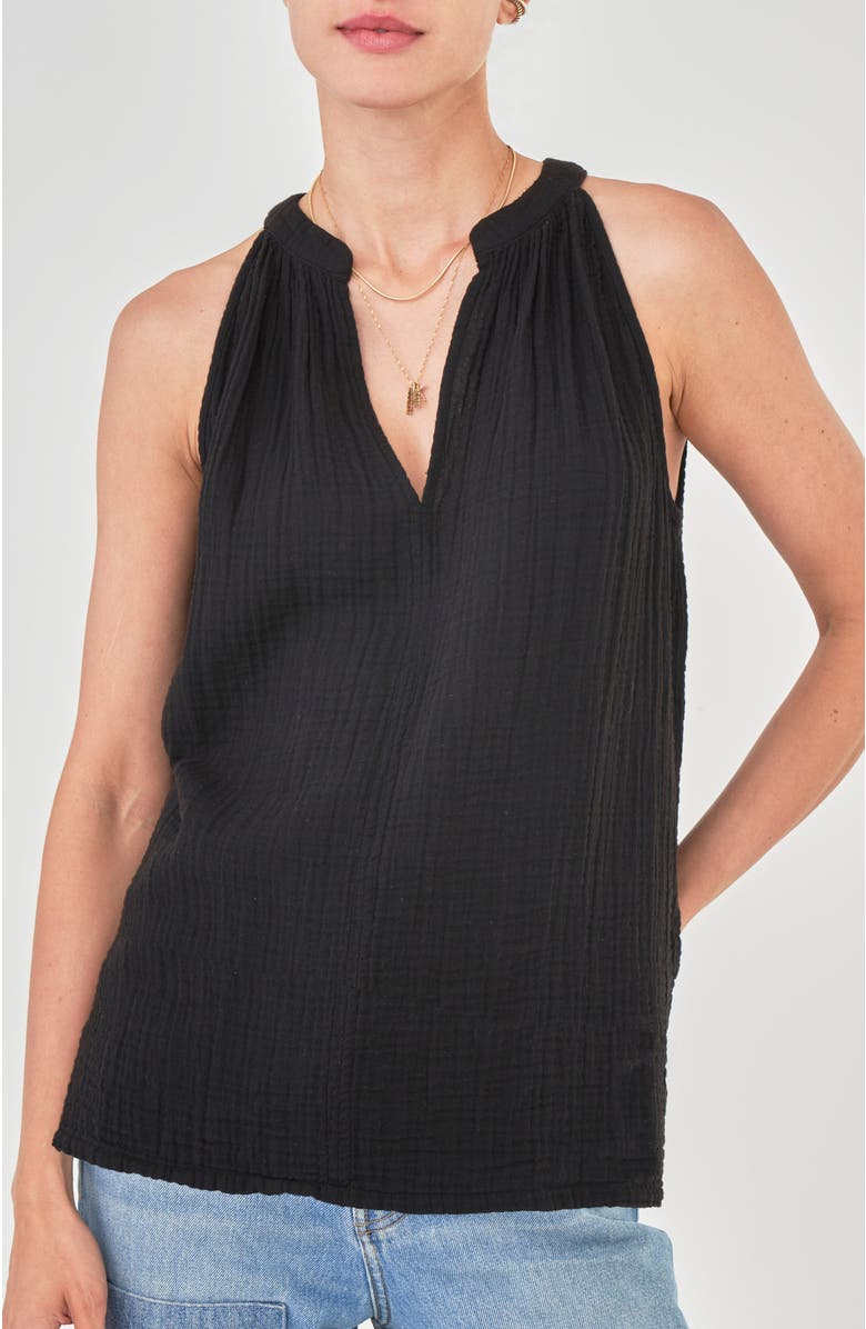 ocean+main Sleeveless Gauze Top, Main, color, 
