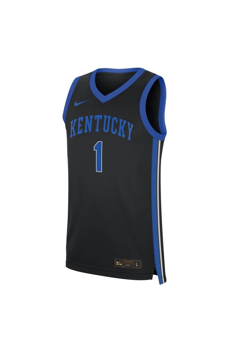 Nike Men's Nike #1 Black Kentucky Wildcats Alternate Replica Jersey, Alternate, color, Black