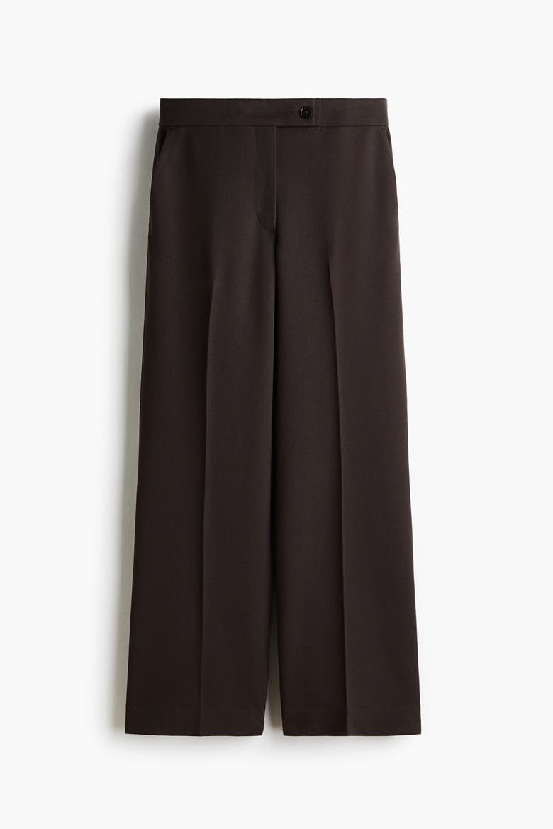 Bootcut Ankle-length Trousers, Alternate, color, Dark brown