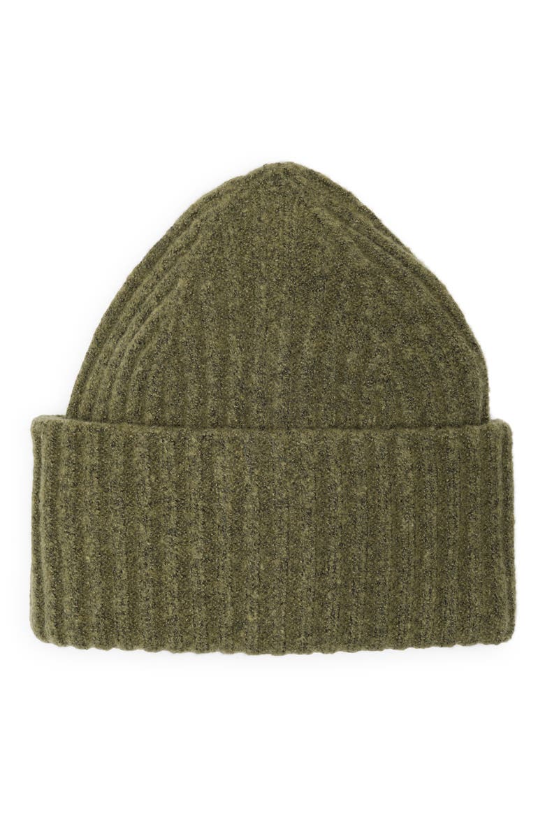 Core Wide Cuff Beanie, Alternate, color, OLIVE GREEN