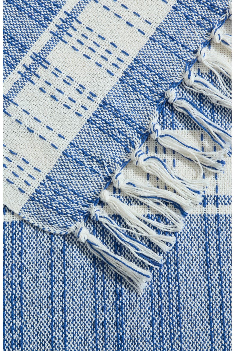 Charleston Cotton Throw Blanket, Alternate, color, BLUE